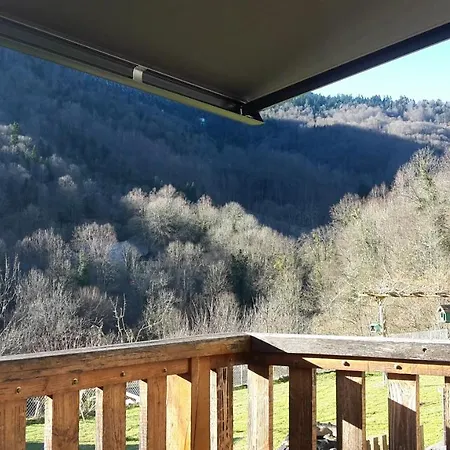 Chalet De 2 Chambres Avec Terrasse Amenagee Et Wifi A Ger De A 4 Km Des Pistes Шале