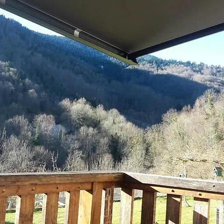 בקתה Chalet De 2 Chambres Avec Terrasse Amenagee Et Wifi A Ger De A 4 Km Des Pistes